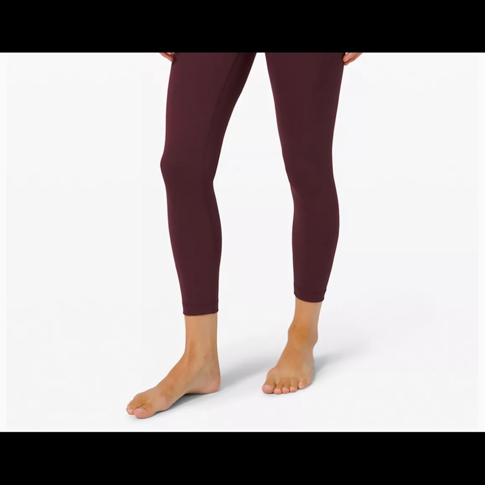 Maroon lulu leggings